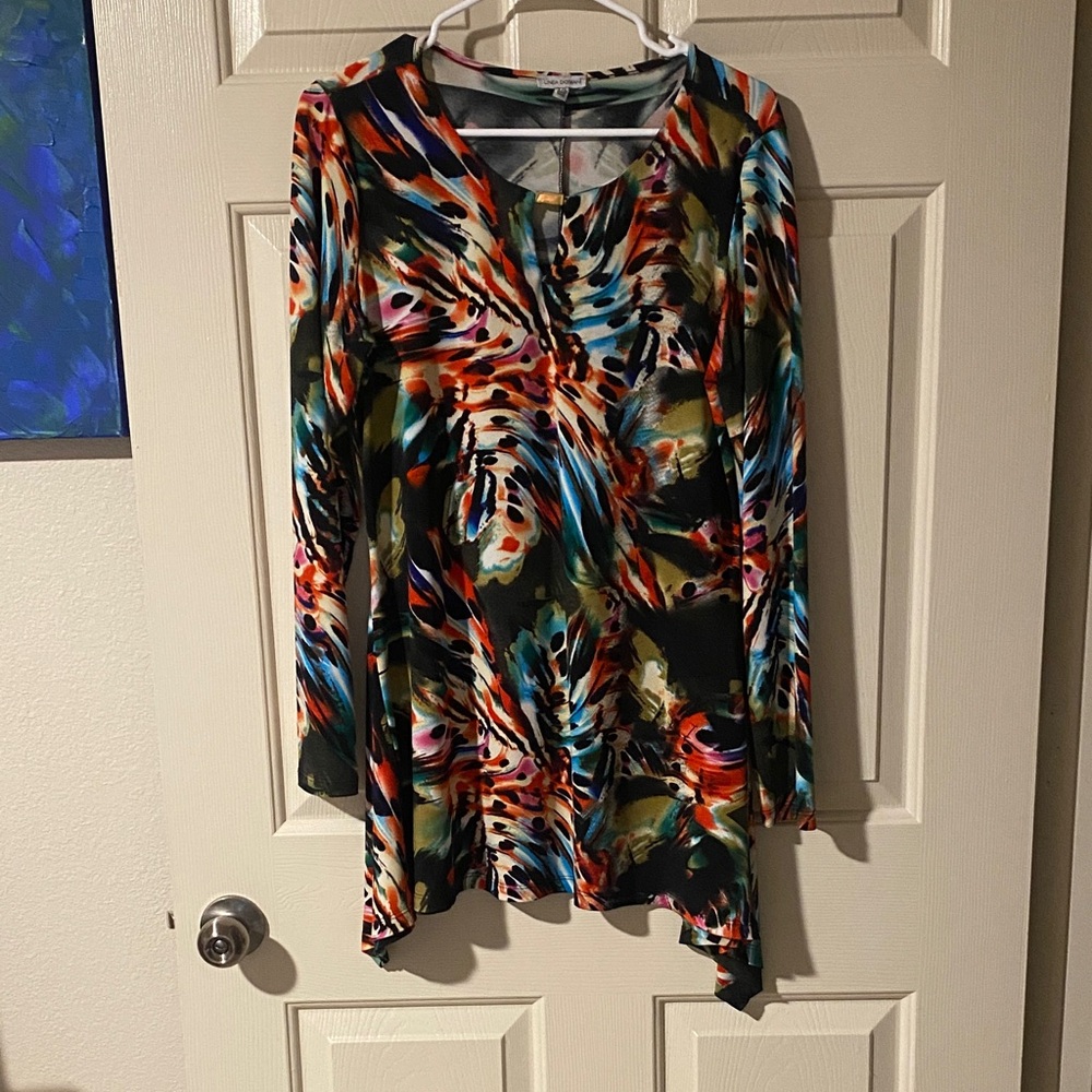 Colorful Women's Colorful Tunic Top